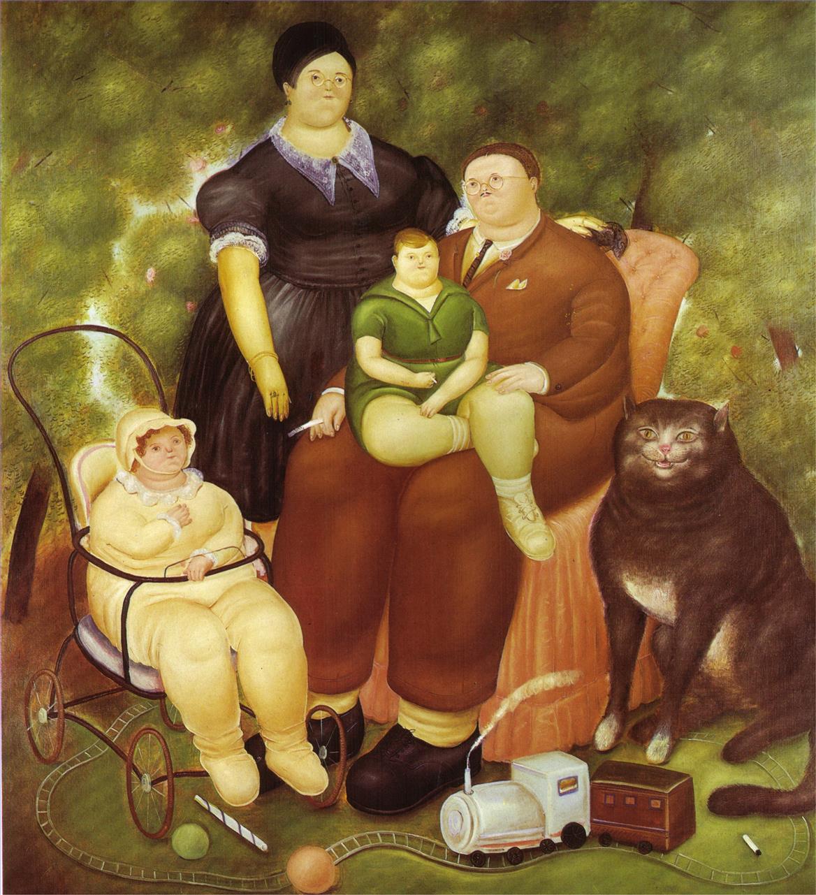 Scène de famille Fernando Botero Peintures à l'huile